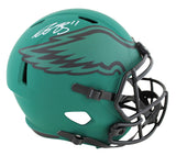 Eagles A.J. Brown Signed Rave Full Size Speed Rep Helmet W/ Case BAS Witnessed