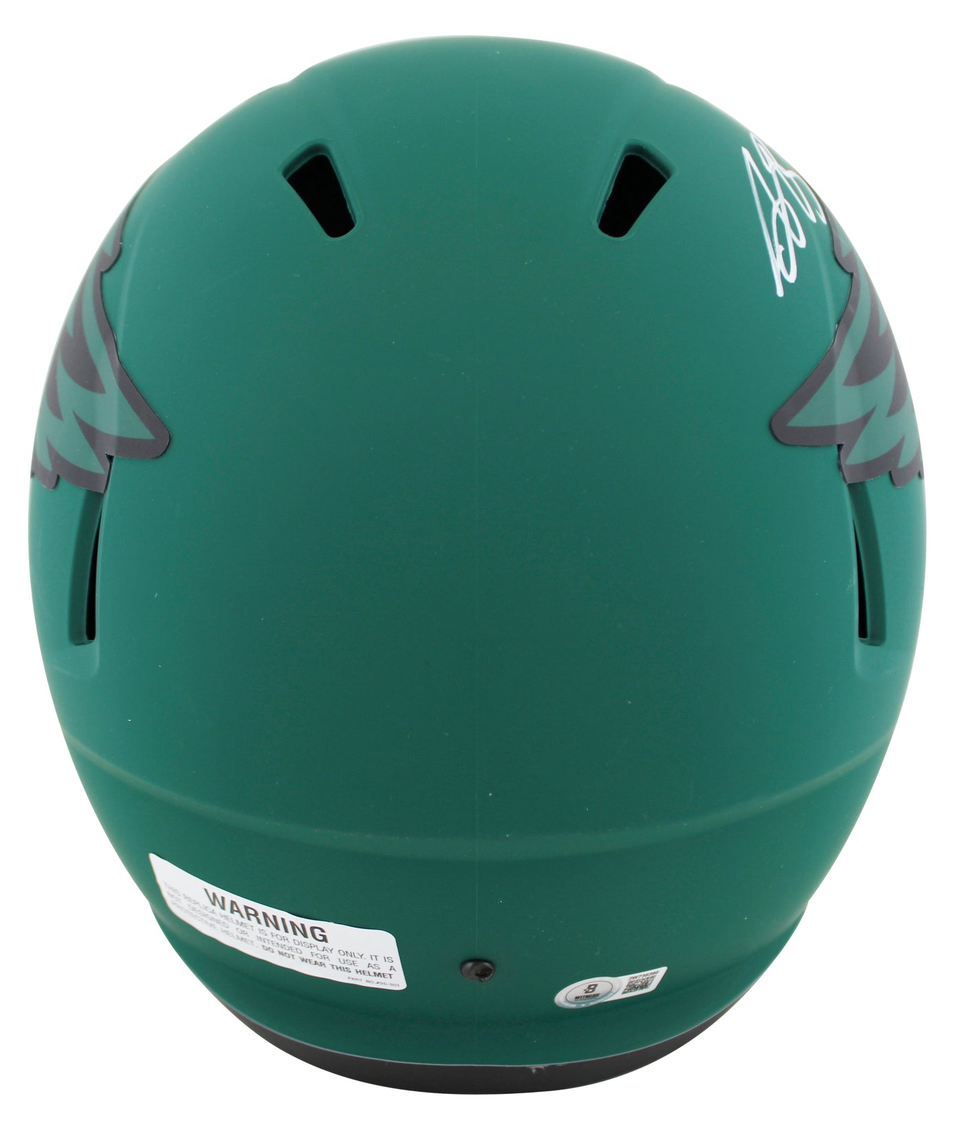 Eagles A.J. Brown Authentic Signed Rave Full Size Speed Rep Helmet BAS Witnessed