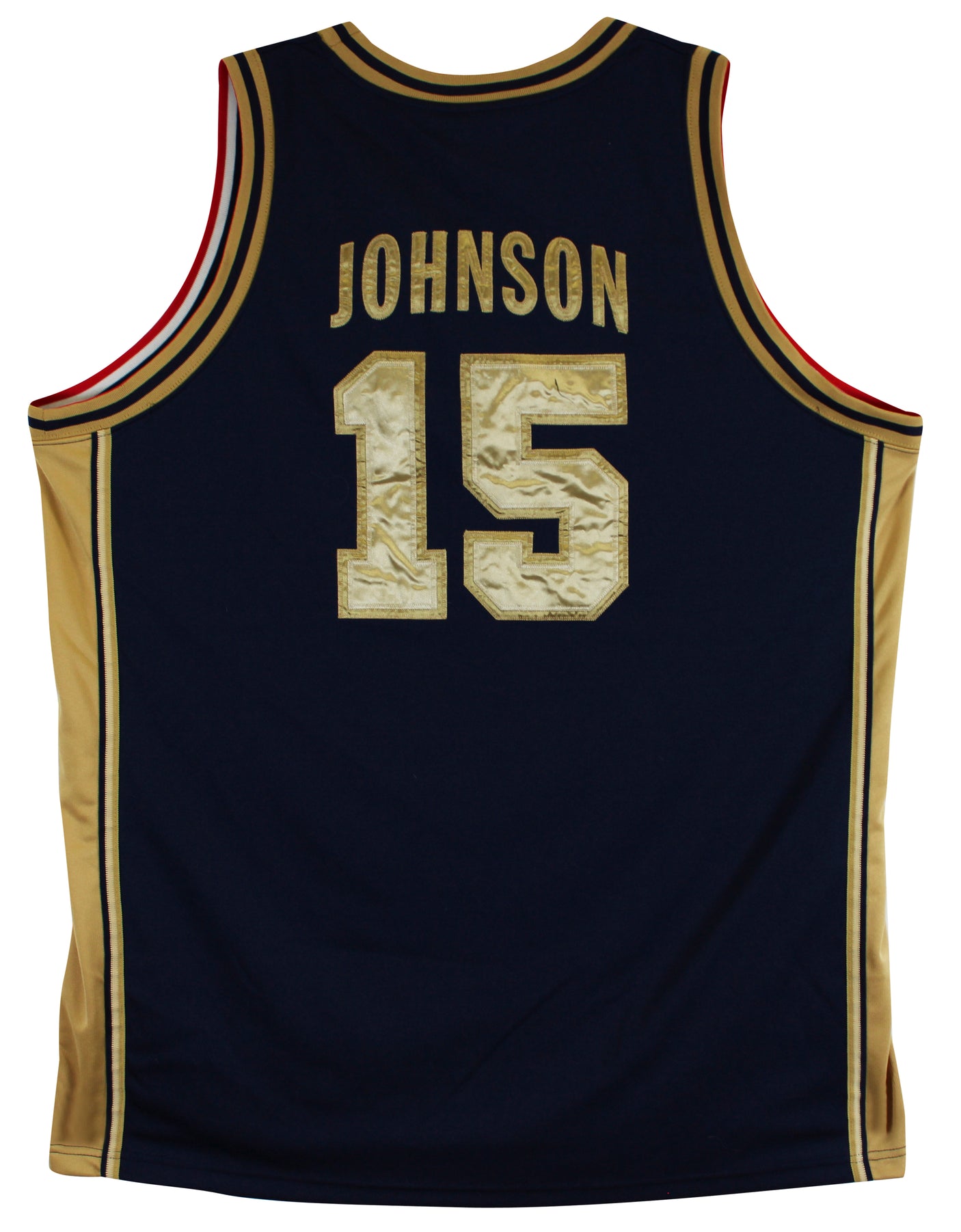Magic Johnson "92 Gold" Signed Navy & Gold Nike Team USA Jersey BAS W #3W387216