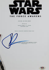 J.J. Abrams Signed & Framed Star Wars The Force Awakens Script Cover Photo PSA