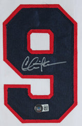 Charlie Sheen Major League Signed White Pro Style Framed Jersey BAS Wit #WN24915