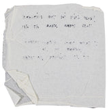 Stevie Ray Vaughan Authentic 4.75x5 Napkin w/ Handwritten Lyrics BAS #AE13213