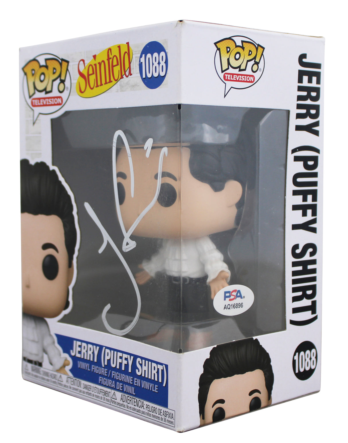 Jerry Seinfeld Authentic Signed #1088 Funko Pop Vinyl Figure PSA/DNA #AQ16896