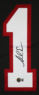 Buccaneers Mike Evans Authentic Signed Pewter Nike Elite Jersey BAS Witnessed