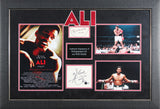 Muhammad Ali & Will Smith Signed Cut Signature Framed Display BAS #AE64517