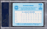 Knicks Patrick Ewing Signed Star '86 Rookie Card Auto Graded Mint 9! PSA Slabbed