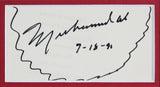Muhammad Ali & Will Smith Signed Cut Signature Framed Display BAS #AE64517