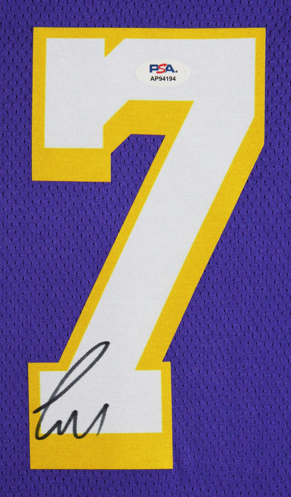 Lakers Luka Doncic Signed Purple Nike Swingman Framed Jersey PSA/DNA #AP94194