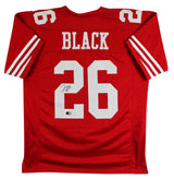 Kaelon Black Authentic Signed Red Pro Style Jersey Autographed BAS Witnessed