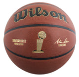 76ers Julius "Dr. J" Erving Signed Wilson Trophy Series Basketball JSA Witness