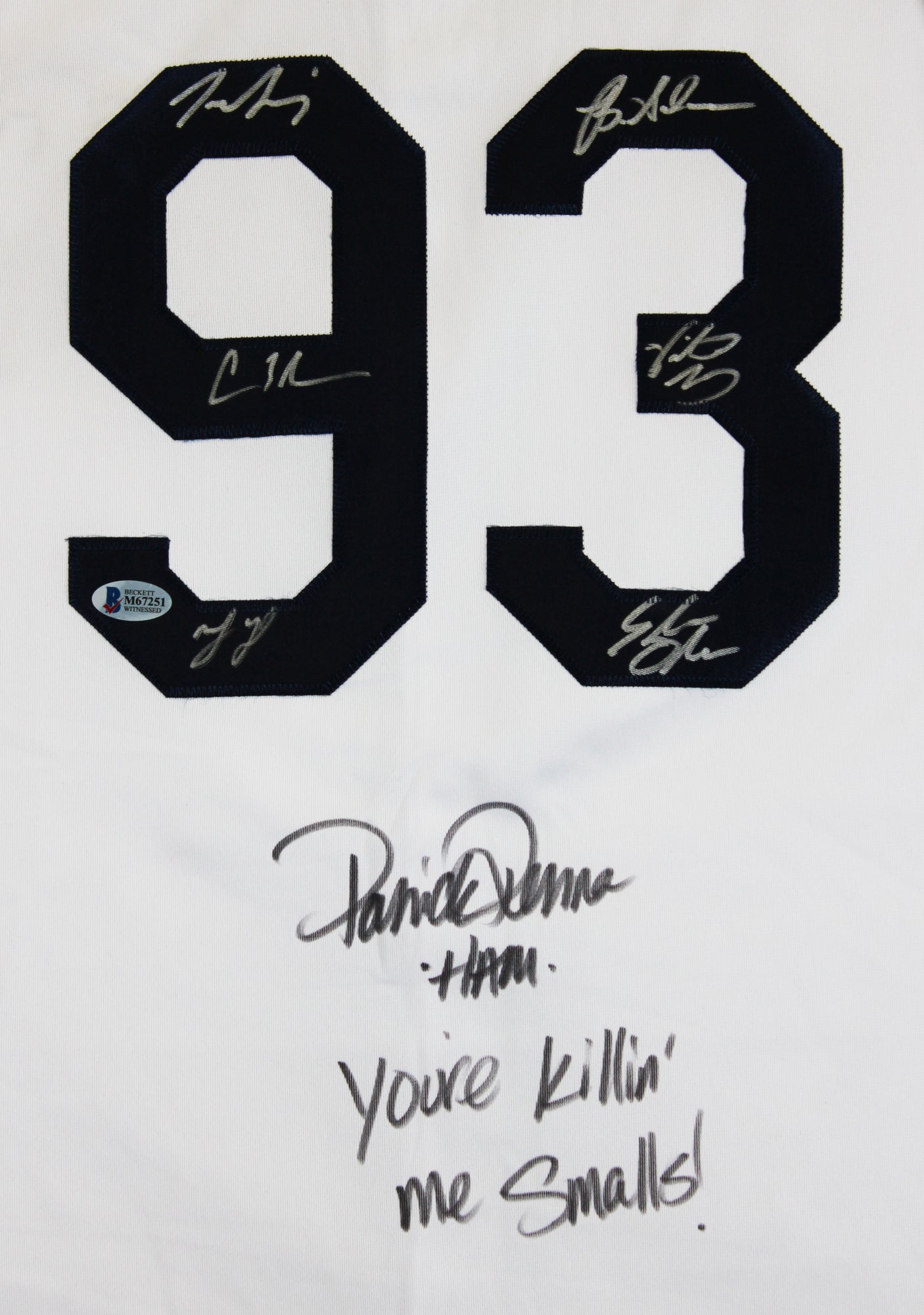 The Sandlot Cast (7) Renna, Guiry, Leopardi, York +3 Signed Jersey BAS Witnessed