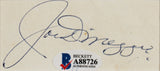 Yankees Joe DiMaggio Authentic Signed & Framed 1.5x3.5 Cut Signature BAS #A88726