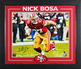 49ers Nick Bosa Authentic Signed 16x20 Framed Photo Autographed BAS Witnessed