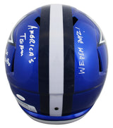 Cowboys Trevon Diggs & Everson Walls "5x Insc" Riddell F/S Speed Rep Helmet JSA