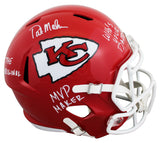 Chiefs Pat Mahomes Sr. "3x Insc" Signed F/S Speed Rep Helmet BAS #2W043315
