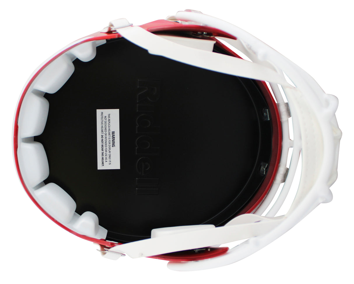 Chiefs Pat Mahomes Sr. "3x Insc" Signed F/S Speed Rep Helmet BAS #2W043315