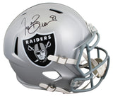 Tim Brown Autographed Raiders Speed Full Size Helmet Beckett Witnessed #2W276290