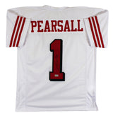 Ricky Pearsall Signed White Pro Style Jersey w/ Dropshadow BAS Witnessed
