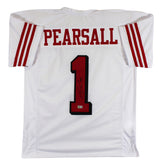 Ricky Pearsall Signed White Pro Style Jersey w/ Dropshadow BAS Witnessed