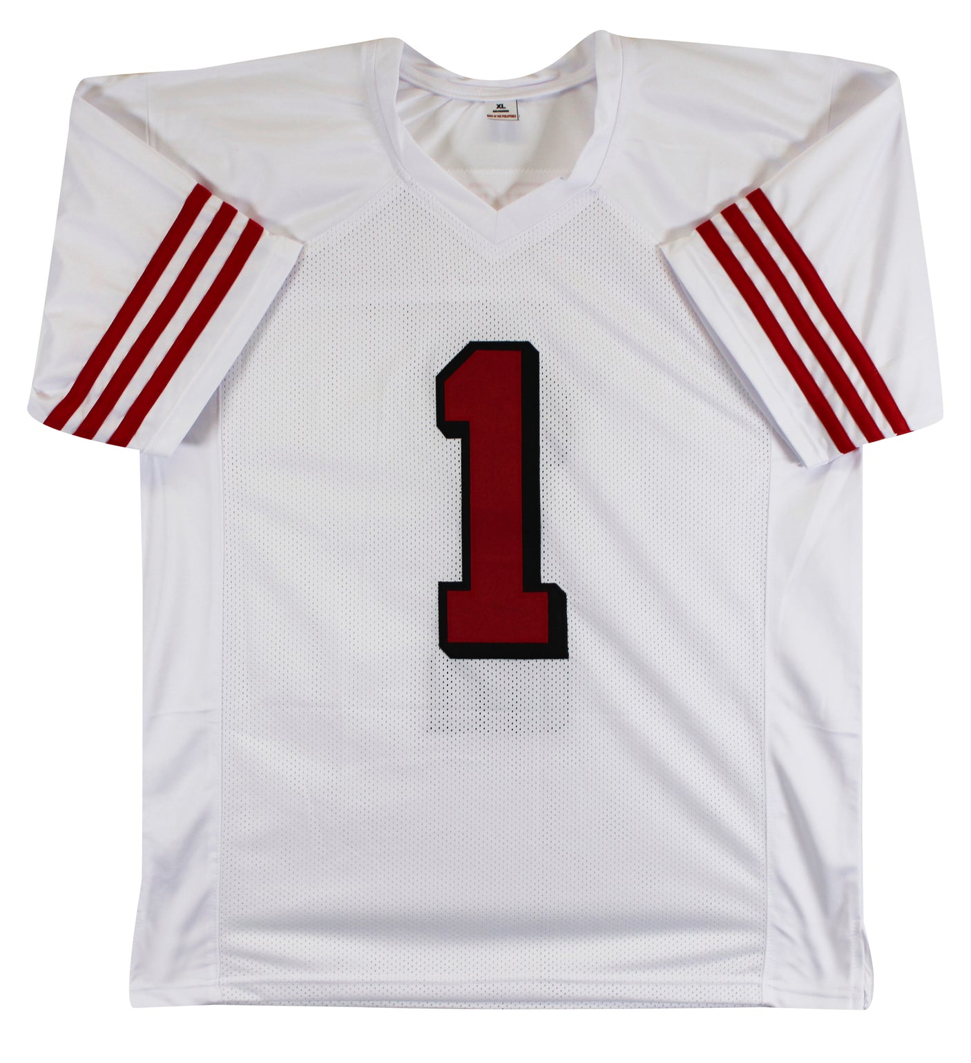 Ricky Pearsall Signed White Pro Style Jersey w/ Dropshadow BAS Witnessed