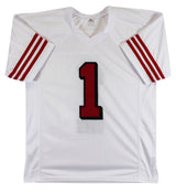 Ricky Pearsall Signed White Pro Style Jersey w/ Dropshadow BAS Witnessed