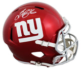 Giants Saquon Barkley Signed Flash Full Size Speed Rep Helmet BAS Wit #W699170