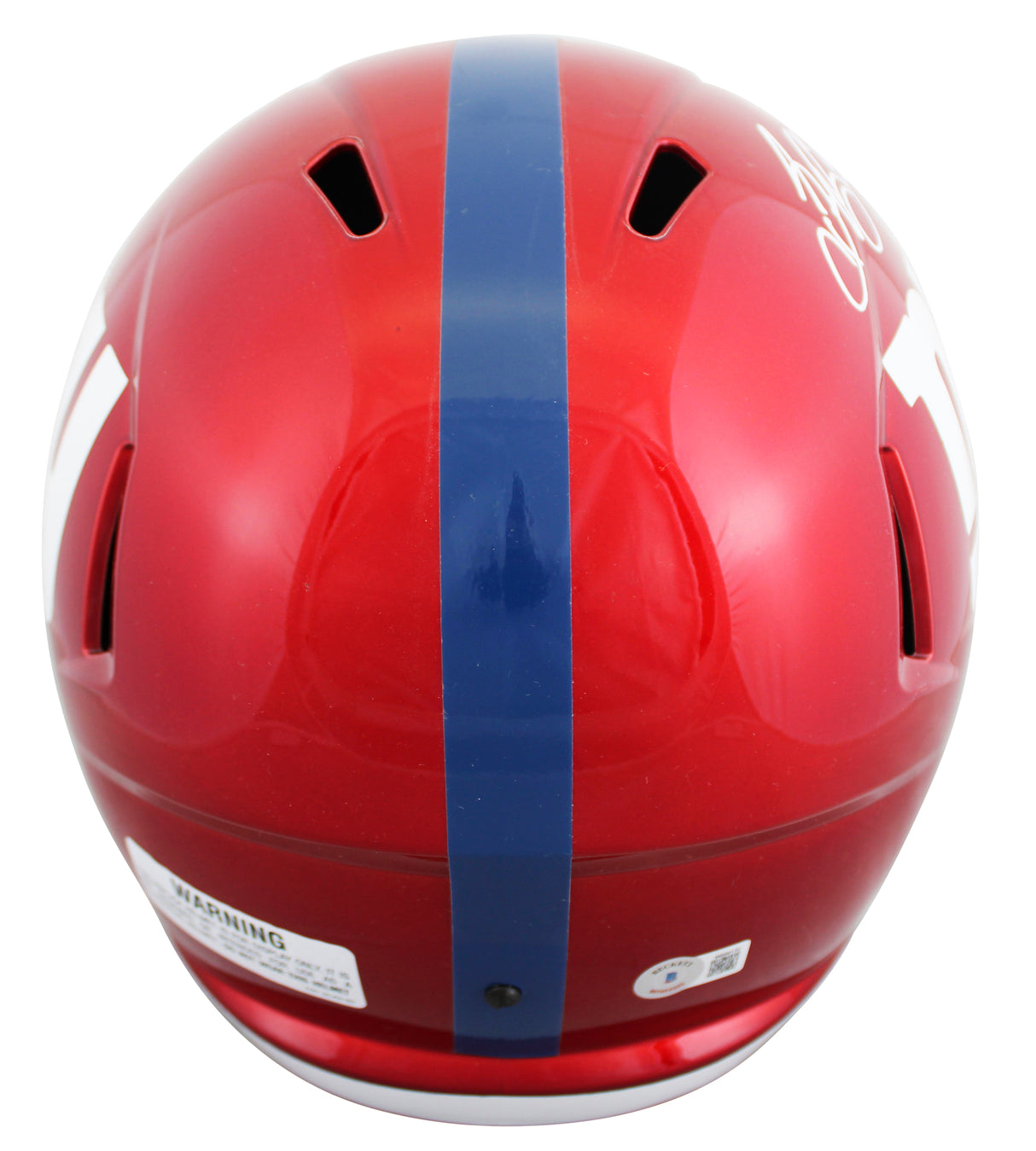 Giants Saquon Barkley Signed Flash Full Size Speed Rep Helmet BAS Wit #W699170