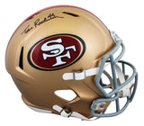 49ers Tom Rathman Authentic Signed Full Size Speed Rep Helmet BAS Witnessed