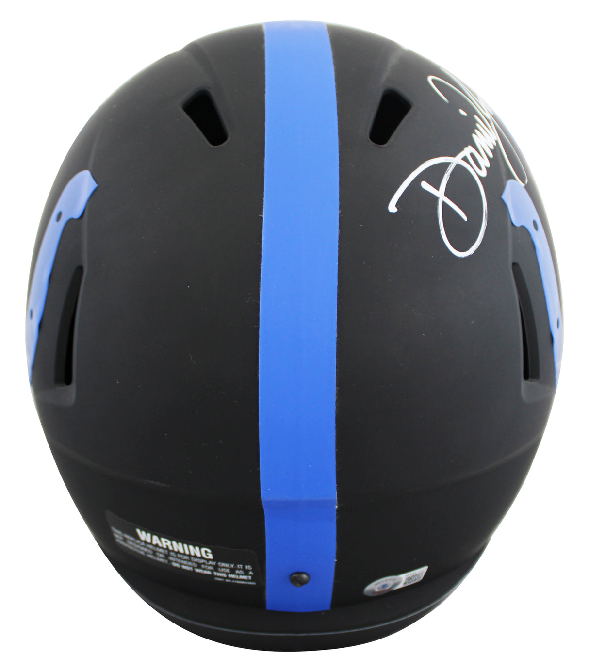 Colts Daniel Jones Signed Eclipse Full Size Speed Rep Helmet BAS Wit #WM81930