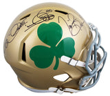 ND Tim Brown & Raghib "Rocket" Ismail Signed F/S Speed Rep Helmet BAS #2W276286