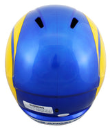 Rams Aaron Donald Signed Full Size Speed Rep Helmet JSA Witness #WIT413089