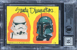 Sandy Dhuyvetter Signed 1980 Star Wars ESB Stickers #26 Card Auto 10 BAS Slabbed
