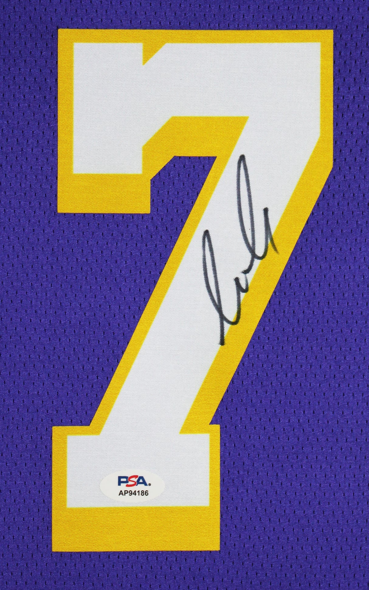 Lakers Luka Doncic Signed Purple Nike Swingman Framed Jersey PSA/DNA #AP94186