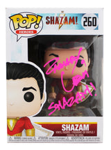 Zachary Levi "Shazam!" Signed Shazam #260 Funko Pop Vinyl Figure JSA #AZ80436