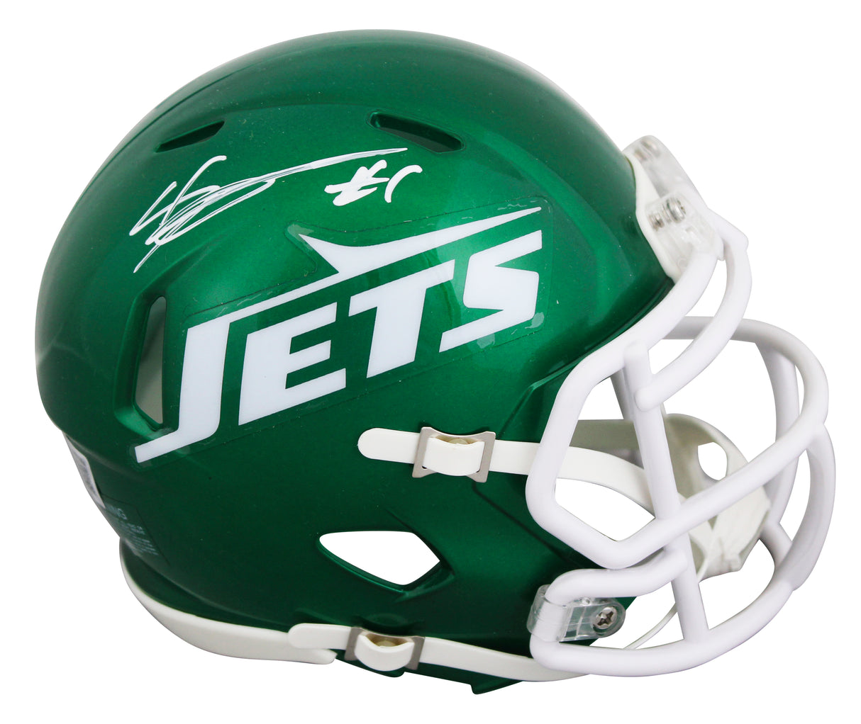 Jets Ahmad "Sauce" Gardner Authentic Signed Speed Mini Helmet BAS Wit #1W532604