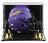 Vikings Adrian Peterson Signed Rave Speed Mini Helmet W/ Case BAS Witnessed