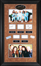 Frasier (5) Grammer, Pierce, Mahoney, Leeves & Gilpin Signed Framed Display BAS