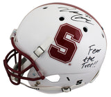 Stanford Bryce Love "Fear The Tree!!" Signed Schutt F/S Rep Helmet PSA #AE44278