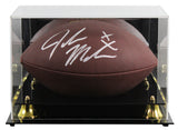 Oklahoma John Mateer Signed Wilson Super Grip Football W/ Case BAS Witnessed