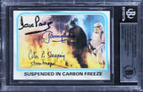 (3) Prowse, Bulloch, Sheaping Signed 1980 Star Wars ESB #206 Card BAS Slabbed