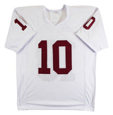 Oklahoma John Mateer Authentic Signed White Pro Style Jersey BAS Witnessed