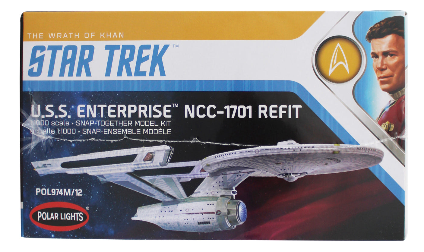 2020 Polar Lights Star Trek U.S.S. Enterprise NCC-1701 Refit 1:1000 Scale Model