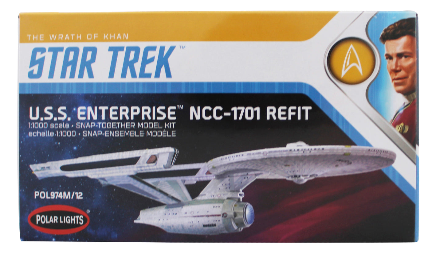 2020 Polar Lights Star Trek U.S.S. Enterprise NCC-1701 Refit 1:1000 Scale Model