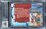 (4) Baker, Daniels +2 Signed 1993 Star Wars Galaxy #199 Card Auto 10! BAS Slab
