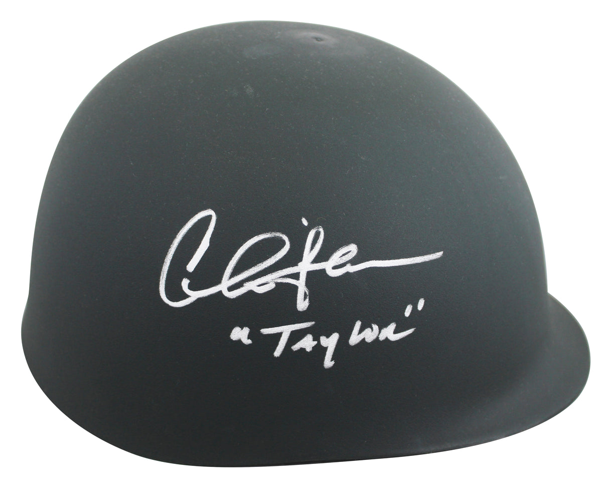 Charlie Sheen Platoon "Taylor" Authentic Signed Army Rep Helmet BAS W #1W008507