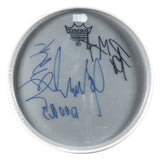 The Doors (3) Manzarek, Densmore & Krieger Signed 10 Inch Drum Head BAS #AE02871