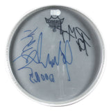 The Doors (3) Manzarek, Densmore & Krieger Signed 10 Inch Drum Head BAS #AE02871