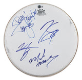 Motley Crue (4) Lee, Sixx, Neil & Mars Signed 13 Inch Drum Head BAS #AE02881