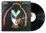 Gene Simmons Authentic Signed KISS Solo 1978 Album Cover W/ Vinyl BAS #BS78249