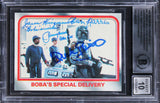 (4) Bulloch +3 "2x Insc" Signed 1980 Star Wars ESB #98 Card Auto 10! BAS Slabbed